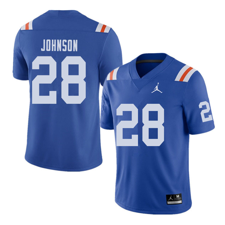 Jordan Brand Men #28 Kylan Johnson Florida Gators Throwback Alternate College Football Jerseys Sale- - Click Image to Close